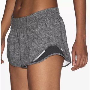 Grey lululemon hotty hot shorts